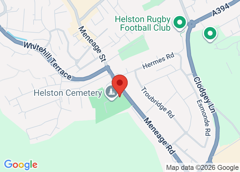 Map showing location of Trevow Chapel