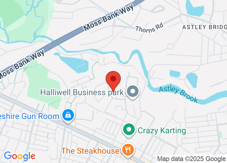 Map showing location of The Mill Studios Bolton