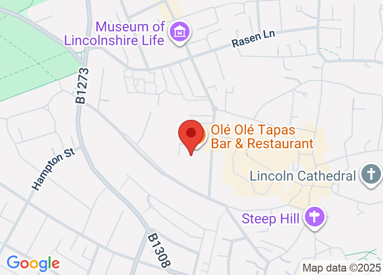 Map showing location of Blue Room