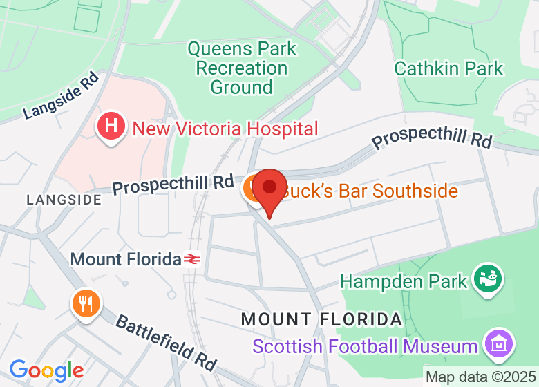 Map showing location of Sun and Moon Tattoos Glasgow