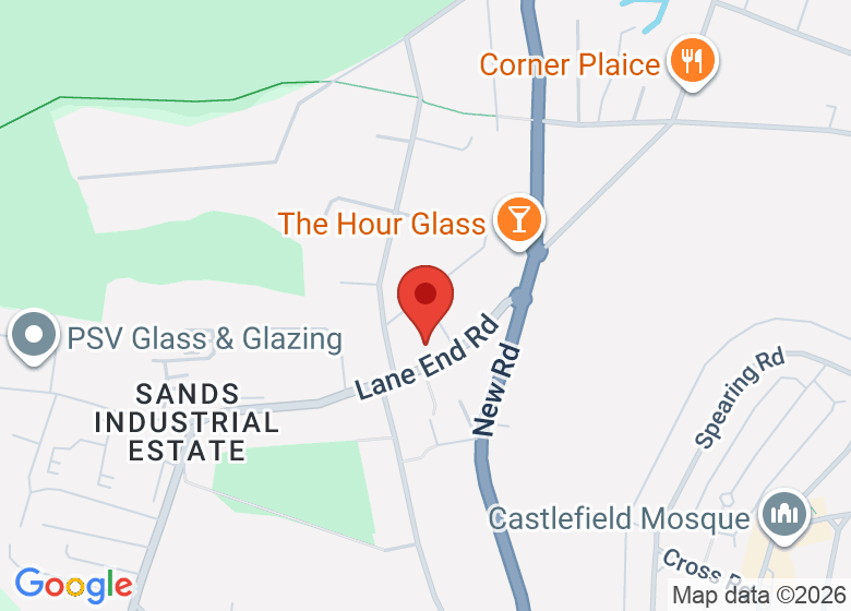 Map showing location of Sands Village Hall