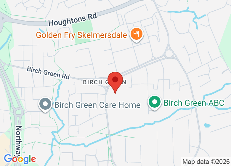 Map showing location of Woodland Community Primary School
