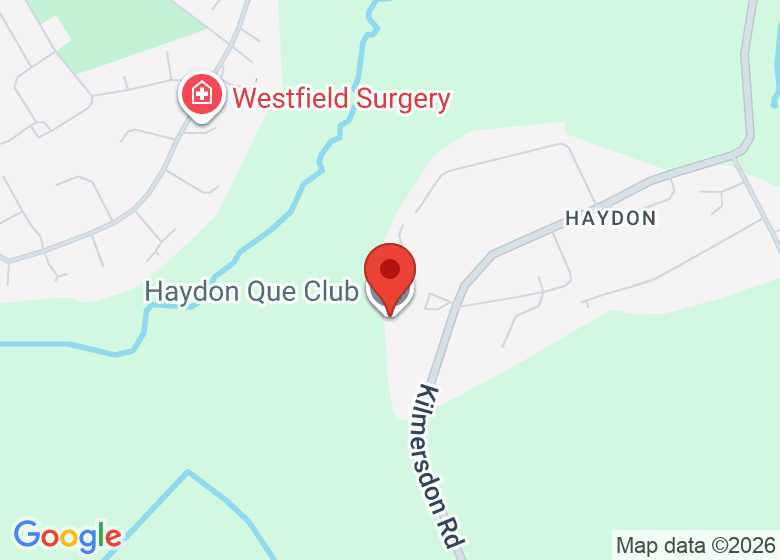 Map showing location of Haydon Que Club