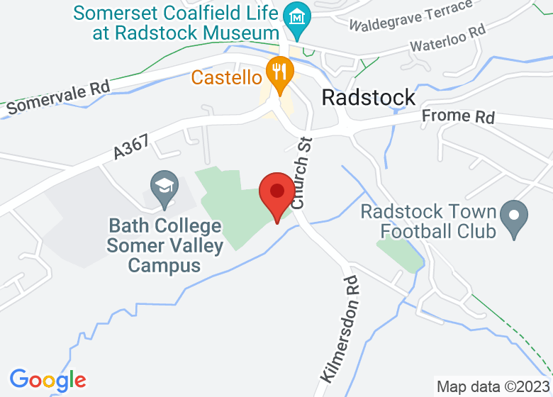 Map showing location of SWALLOW Community Cafe, Radstock