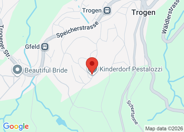 Karte mit Standort von Pestalozzi Children's Foundation