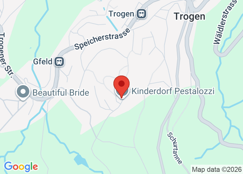 Karte mit Standort von Pestalozzi Children's Foundation
