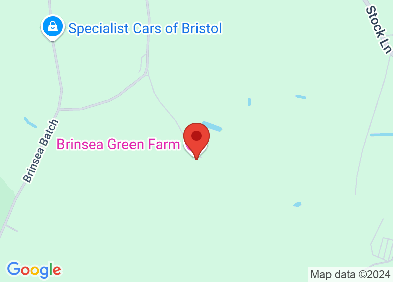 Map showing location of Brinsea Green Farm