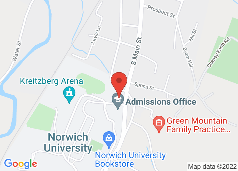Map showing location of Plumley Armory 