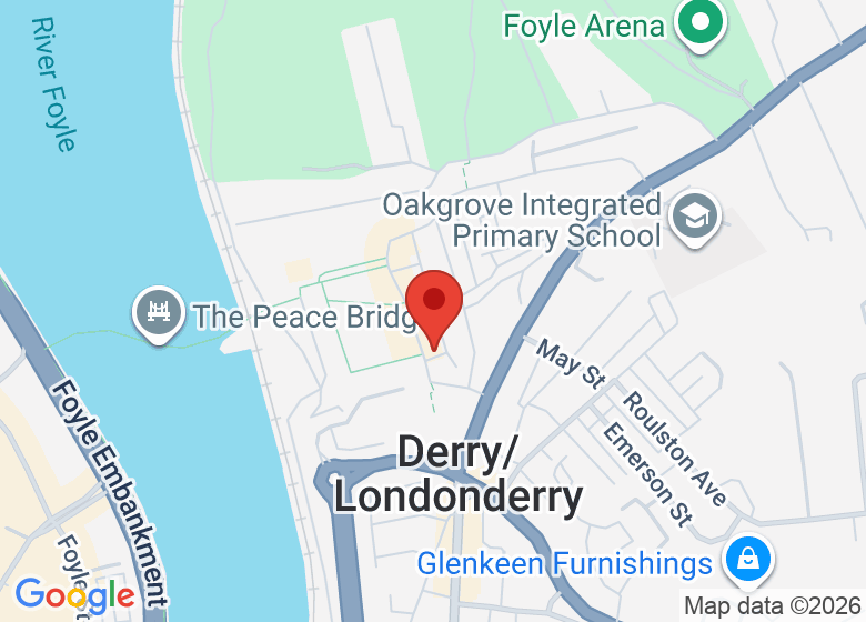 Map showing location of The Space Ebrington