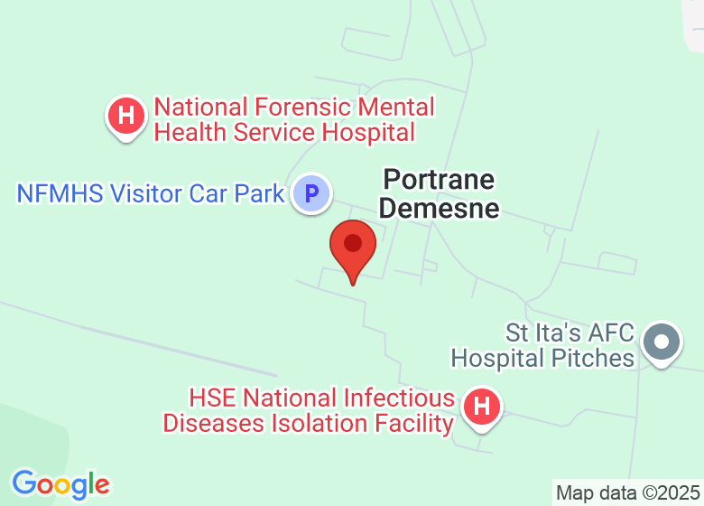 Map showing location of Tayleur House Reception, St Itas Campus