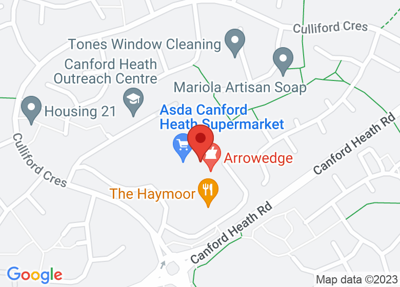 Map showing location of The Hideout Soft Play