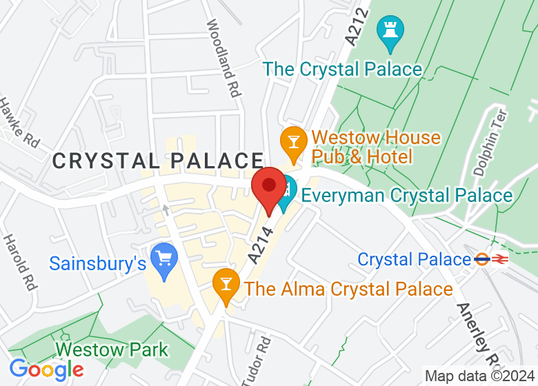 Map showing location of Palace Studio