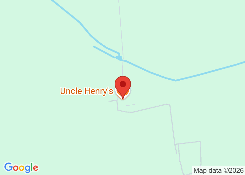 Map showing location of Uncle Henry's