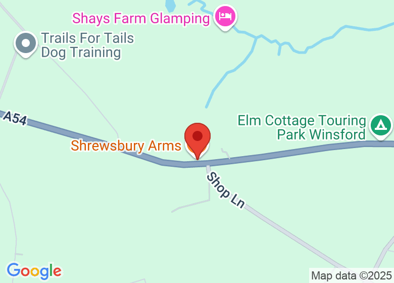 Map showing event location