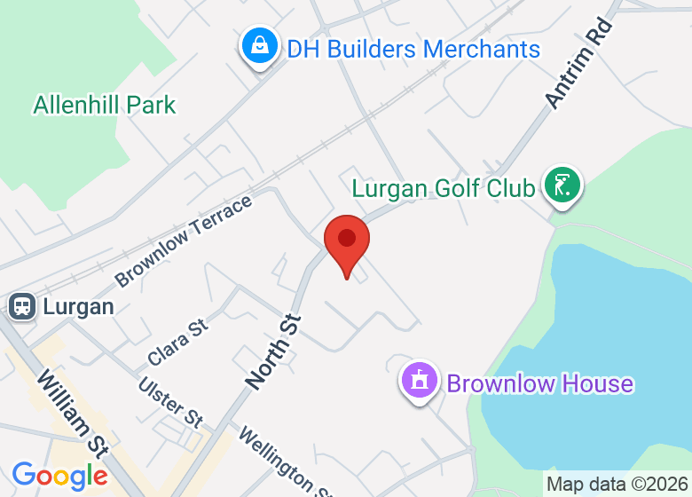 Map showing location of St Peter's GAC
