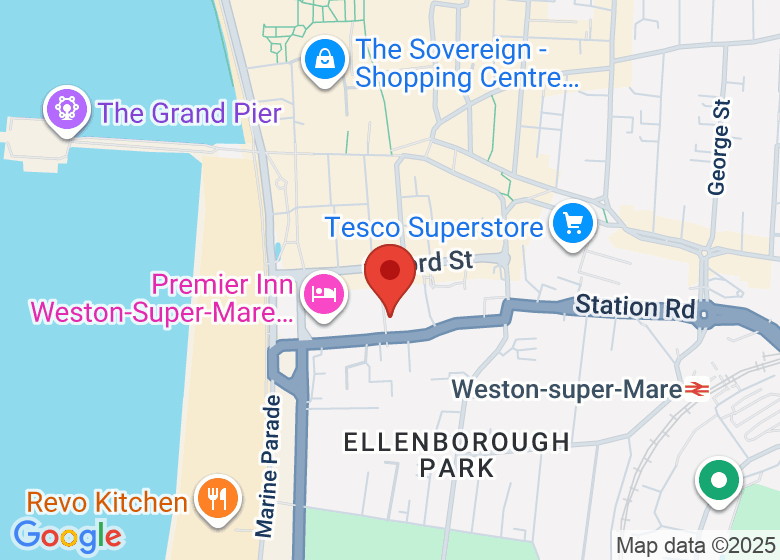 Map showing location of Front Room