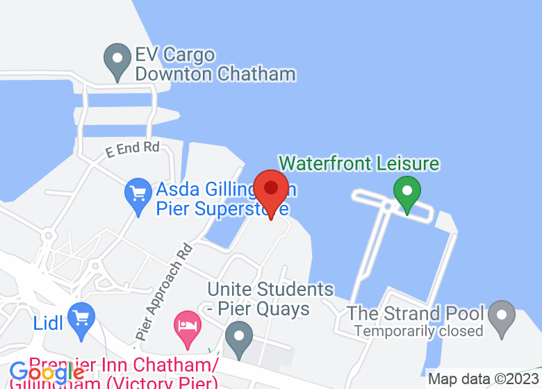 Map showing location of DLJ Gymnastics Club