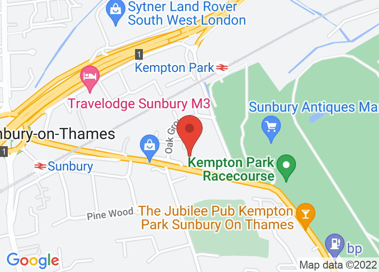 Map showing location of Sunbury Methodist Church