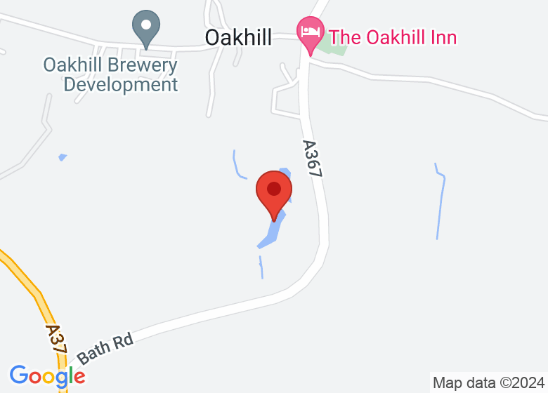 Map showing location of Oakhill Ponds