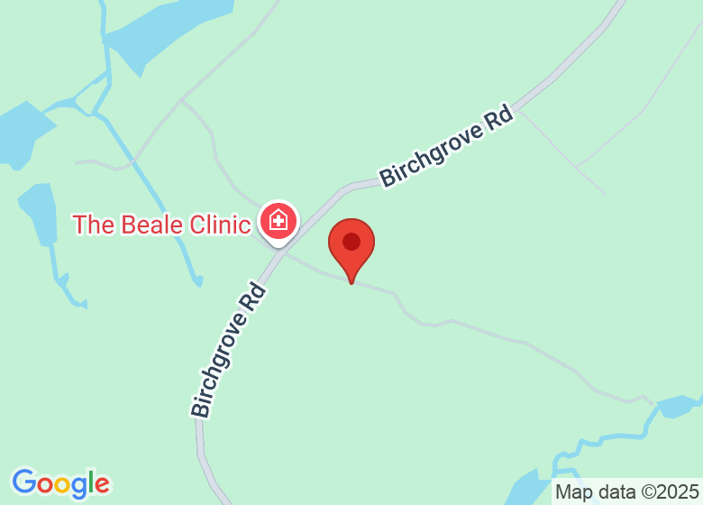 Map showing location of New Barn Farm