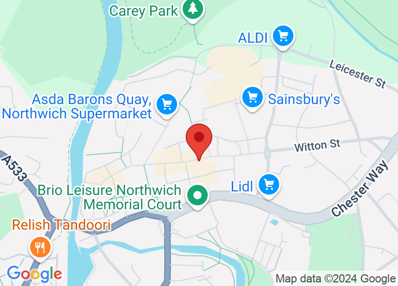 Map showing location of Mind Body Balance Academy 