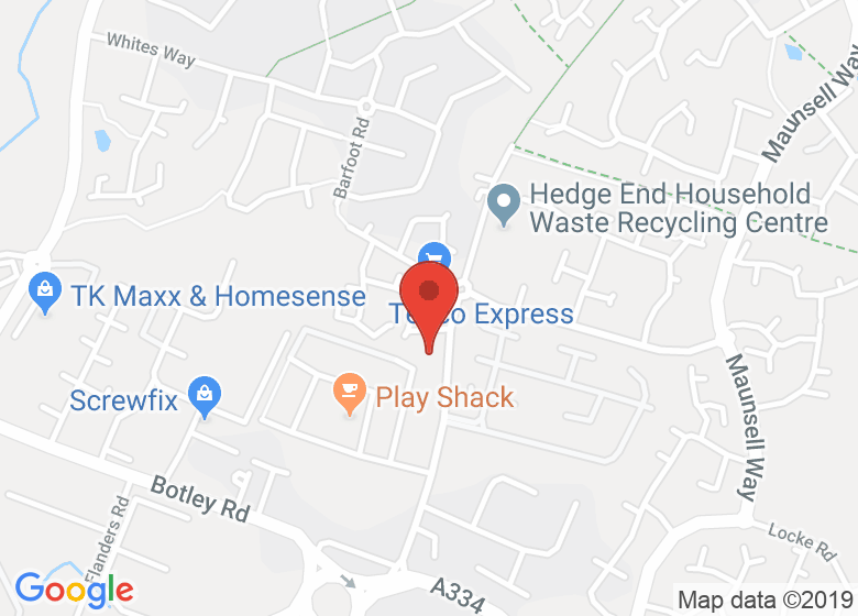 Map showing location of St Luke's Church