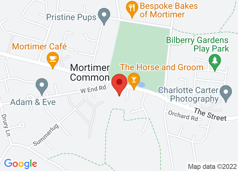 Map showing location of Mortimer St John's C of East Infant School