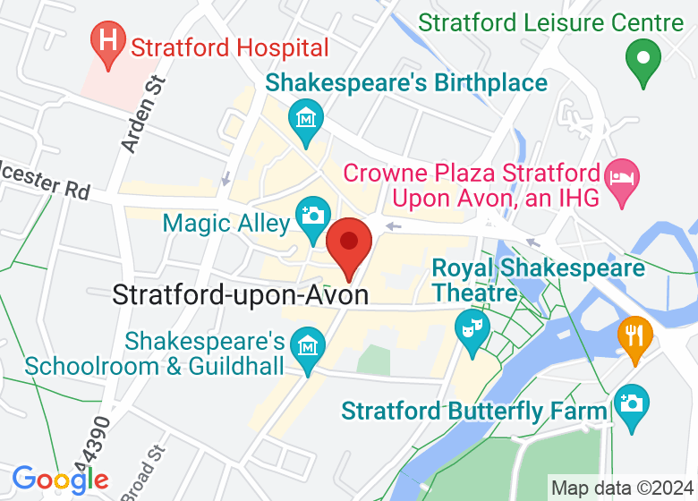 Map showing location of Hooray's Gelato Kitchen