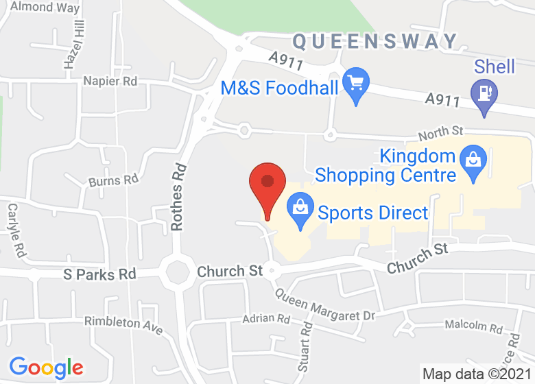 Map showing location of Rothes Halls