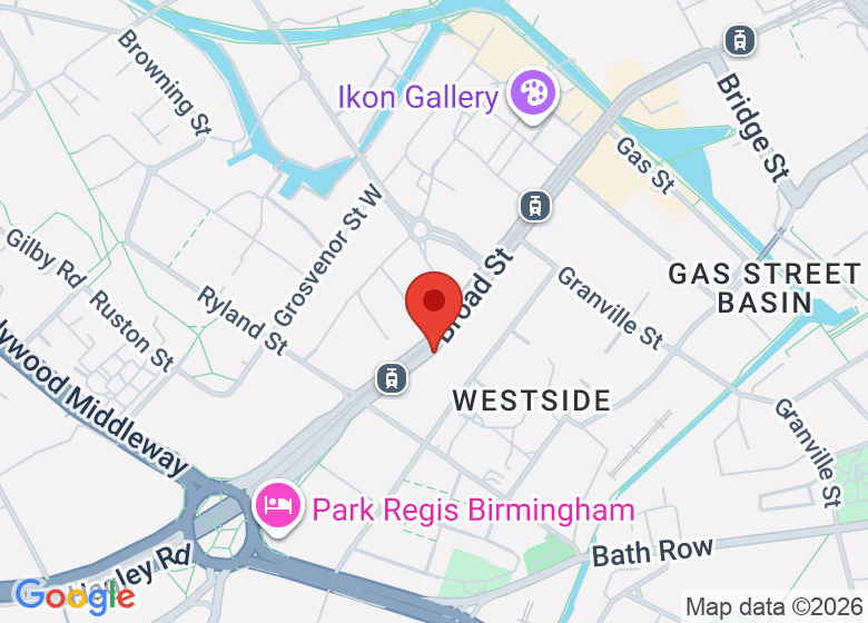 Map showing location of Barbara's Bier Haus Birmingham