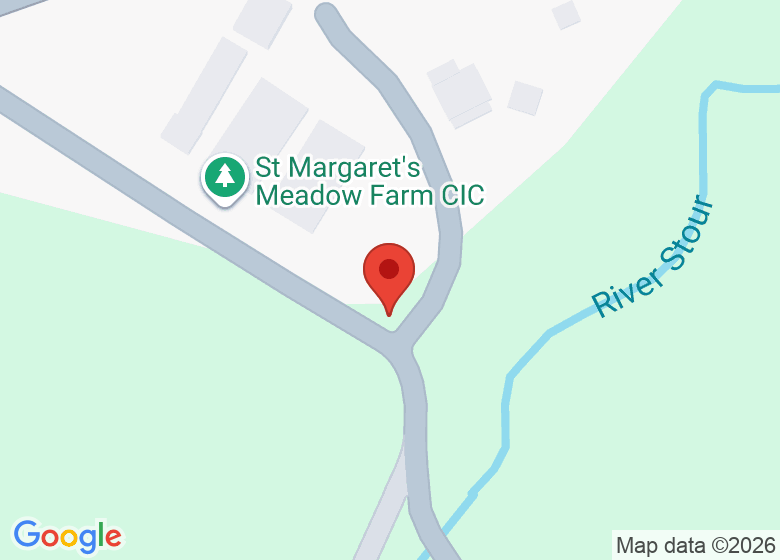 Map showing location of Next door to St Margaret’s Meadow Farm CIC