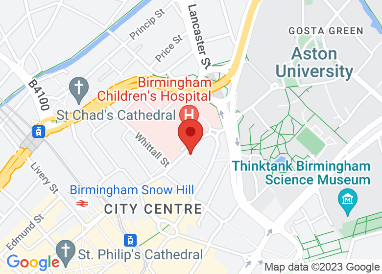 Map showing location of West Midlands Police Museum