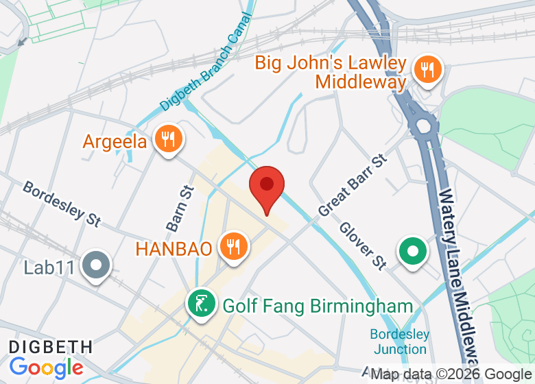 Map showing location of Teamworks Birmingham City: Karting - Laser Tag - Simulator Racing