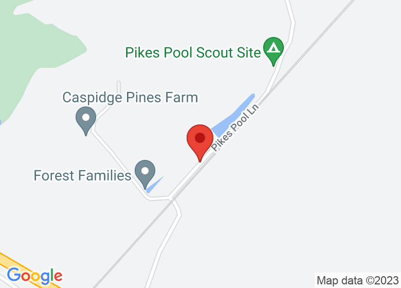 Map showing location of Rainbow Wood