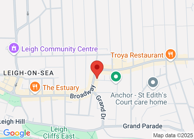 Map showing location of One Yoga Studio
