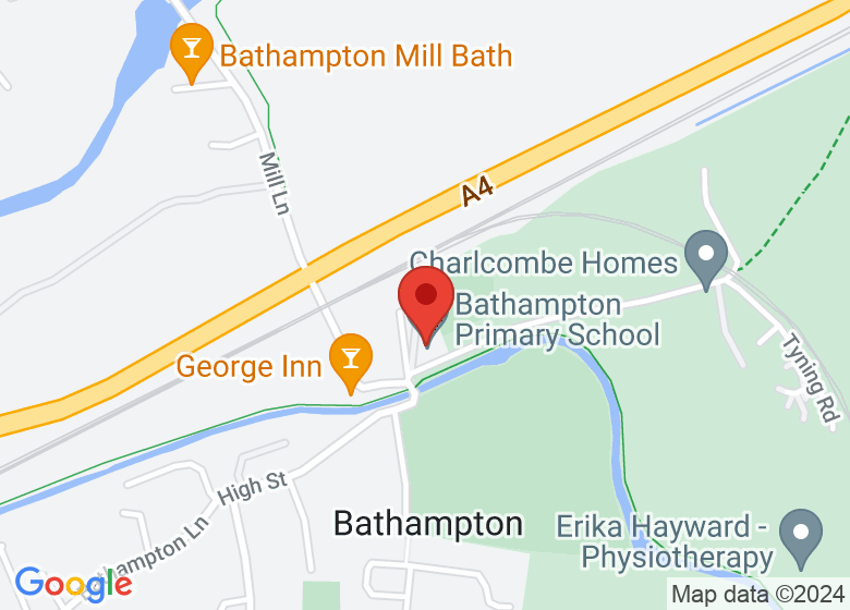 Map showing location of Bathampton Primary School