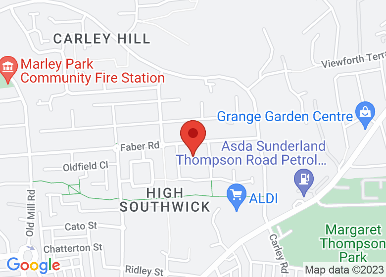 Map showing location of Grace House 