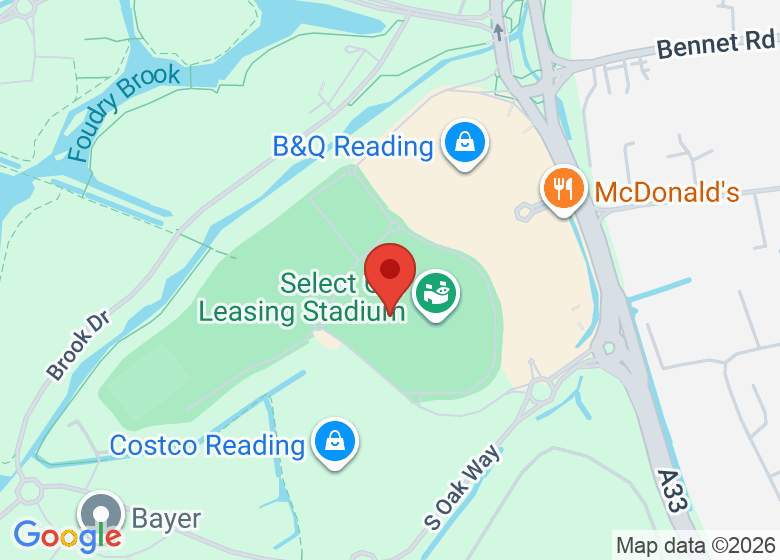 Map showing location of voco Reading by IHG