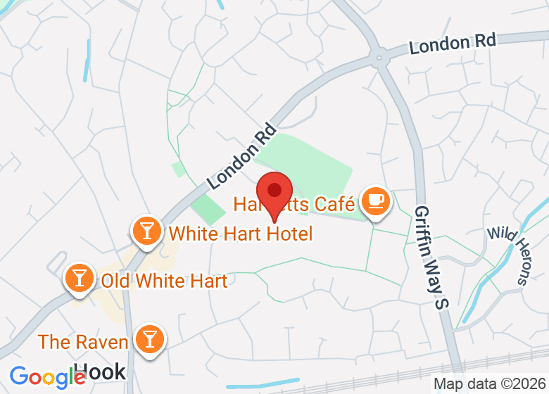 Map showing location of Hook Junior School
