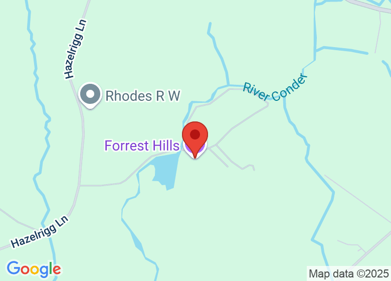 Map showing location of Forrest Hills