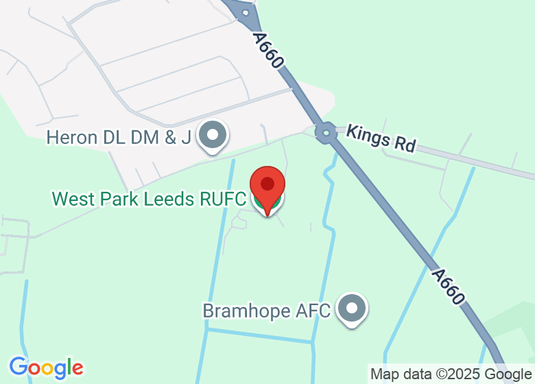 Map showing location of West Park Leeds RUFC