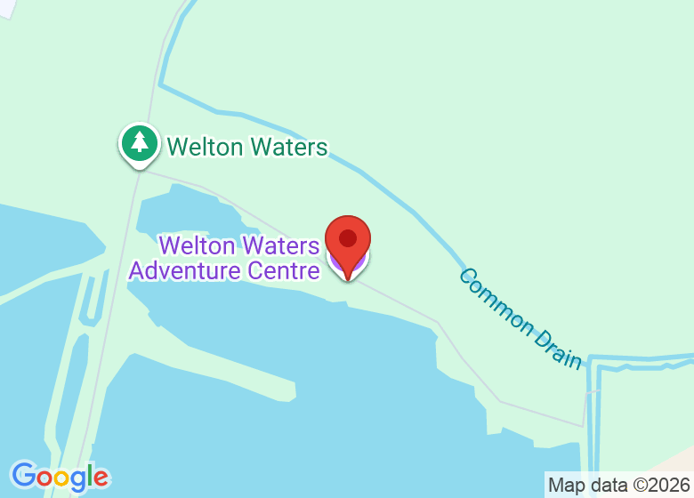 Map showing location of Welton Waters Adventure Centre