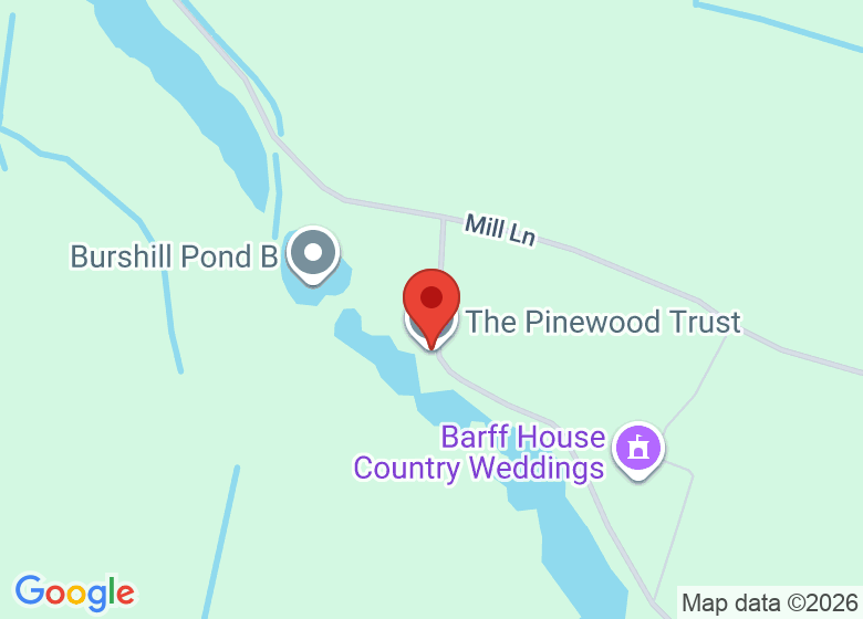 Map showing location of The Pinewood Trust