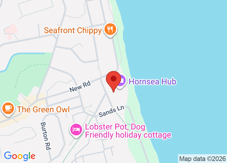 Map showing location of East Riding Leisure Hornsea