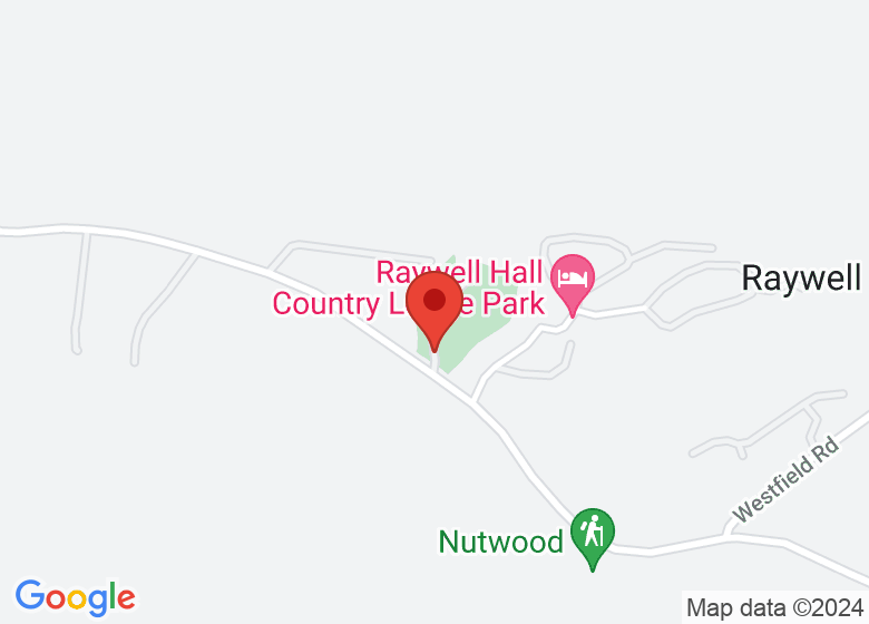 Map showing location of Raywell Park Scout Activity Centre