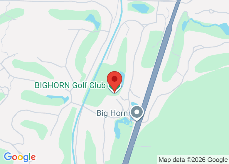 Map showing location of BIGHORN Golf Club