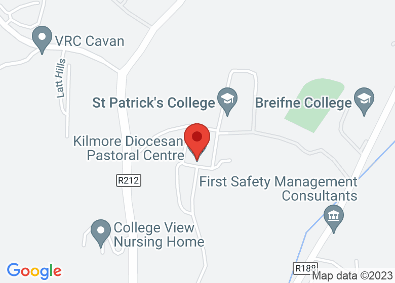 Map showing location of Kilmore Diocesan Pastoral Centre