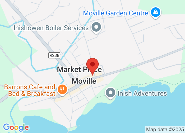 Map showing location of Moville & District Family Resource Centre Limited