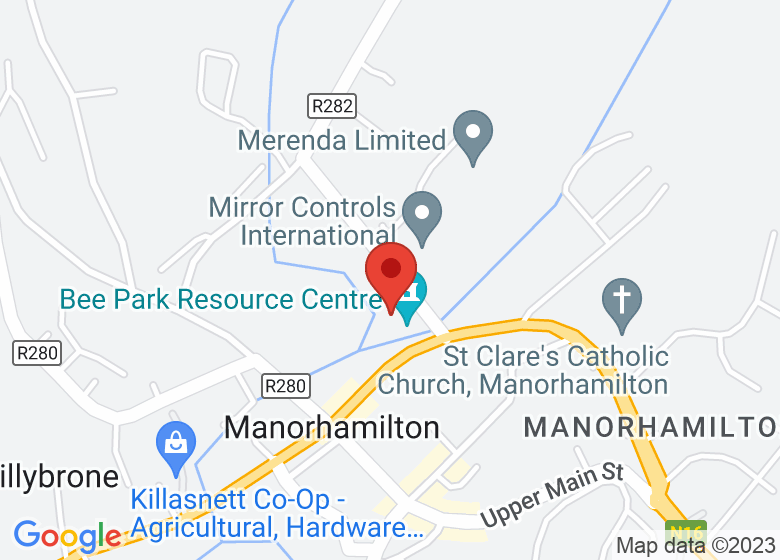 Map showing location of Bee Park Community Centre