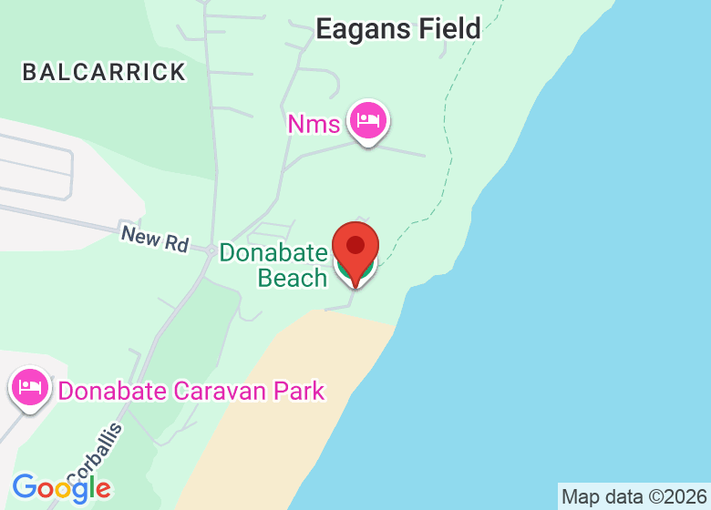 Map showing location of Donabate Beach